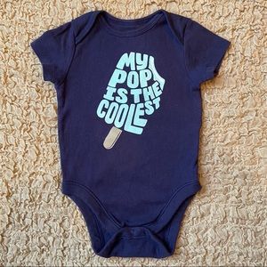 Old Navy Size 6-12M Baby Navy Blue Onesie